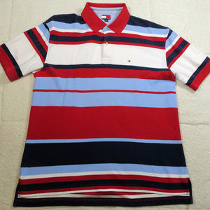 Tommy Hilfiger Red/White/Blue Polo Shirt X-Large